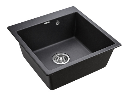 Кухонная мойка Paulmark KANTE 50 PM105152-BL 51х52 цвет черный